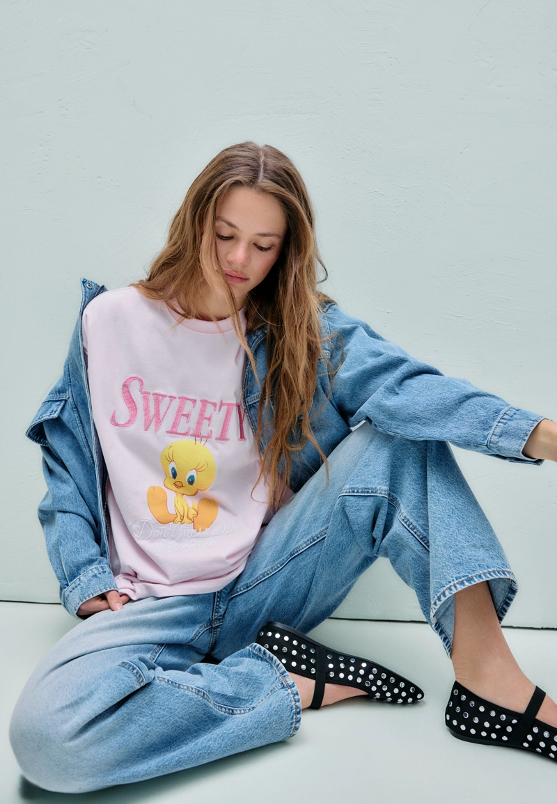 Футболка Sweety с короткими рукавами и круглым вырезом