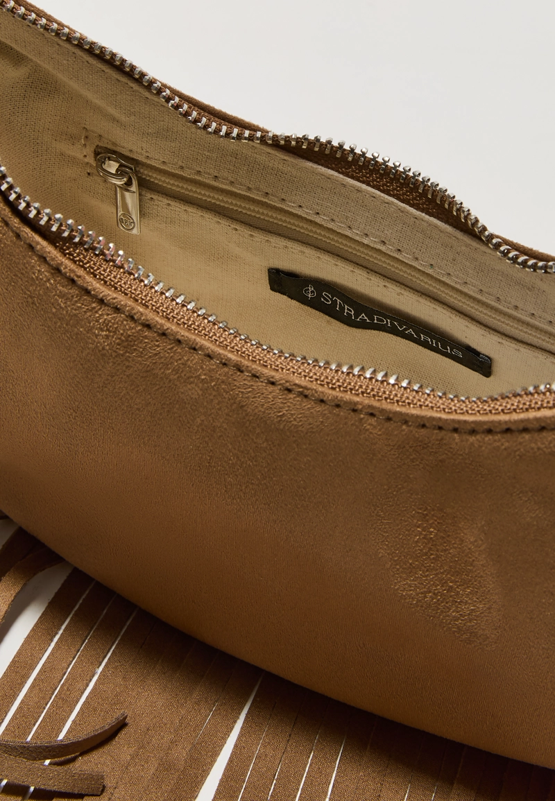 Сумка на плечо «Луна» с бахромой