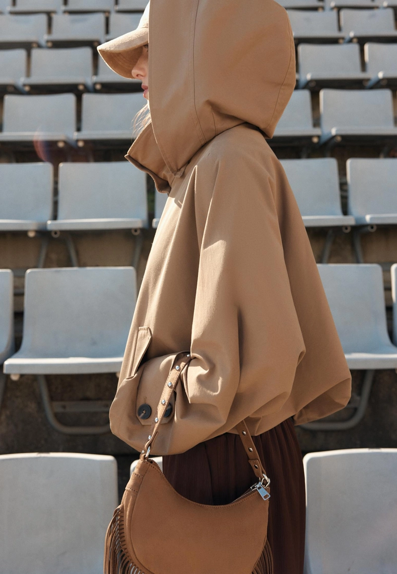 Сумка на плечо «Луна» с бахромой