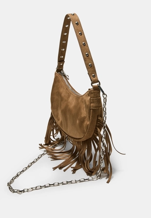 Сумка на плечо «Луна» с бахромой- Заказать в России