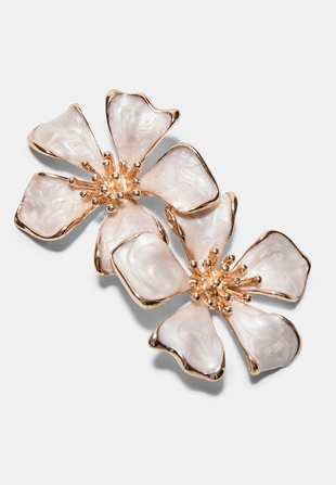 Enamelled flower earrings- Заказать в России