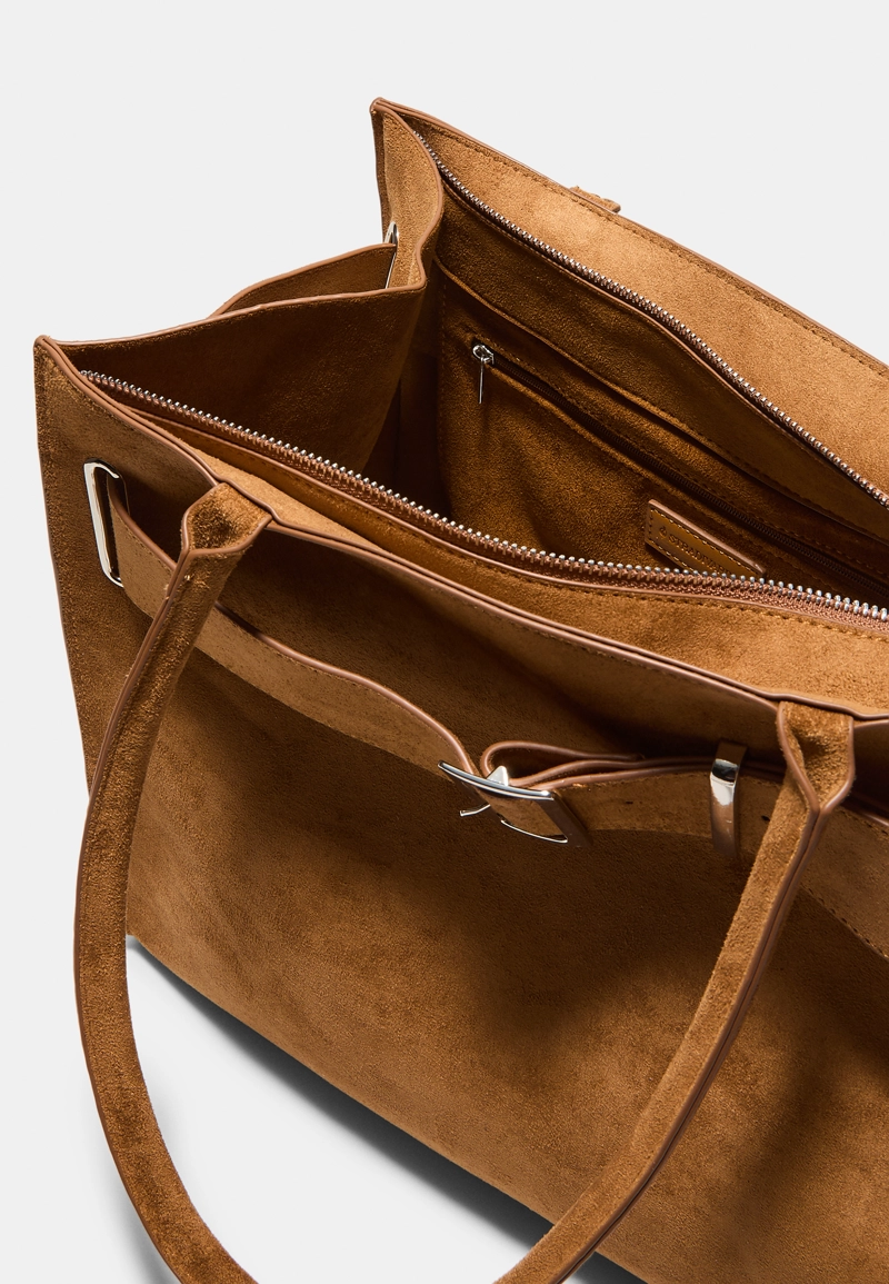 Городская сумка-шопер с пряжкой