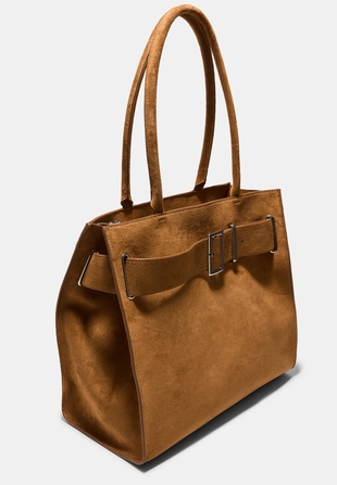 Городская сумка-шопер с пряжкой- Заказать в России