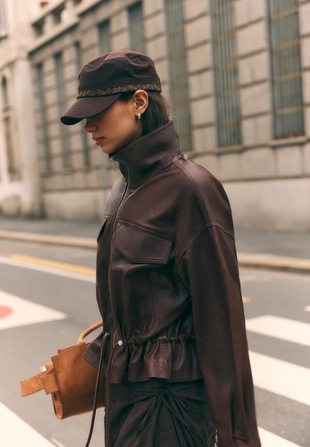 Городская сумка-шопер с пряжкой- Заказать в России