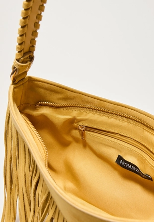 Удлиненная сумка с бахромой- Заказать в России