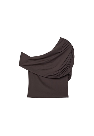 Драпированный топ из полиамида- Заказать в России