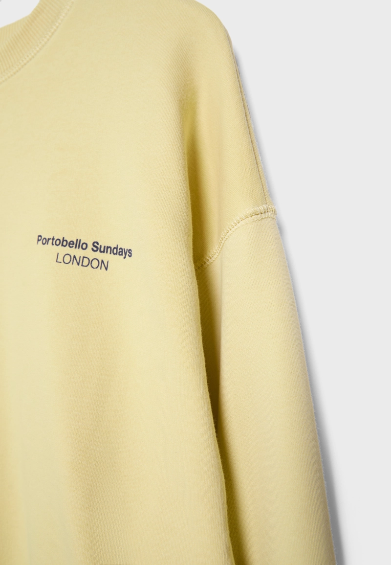 Толстовка с длинными рукавами, круглым вырезом и надписью