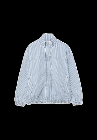 Джинсовая куртка в полоску- Заказать в России