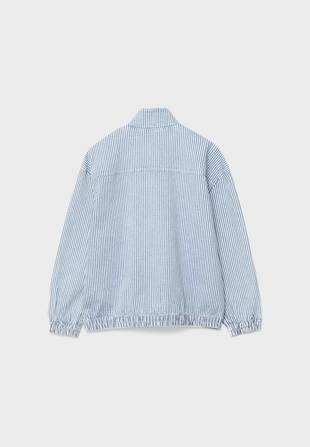 Джинсовая куртка в полоску- Заказать в России