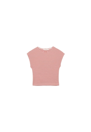 Basic striped mini sleeve Tshirt- Заказать в России