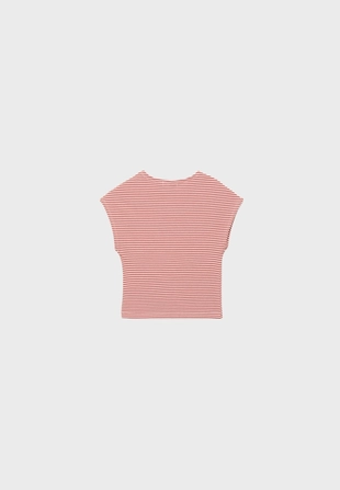 Basic striped mini sleeve Tshirt- Заказать в России