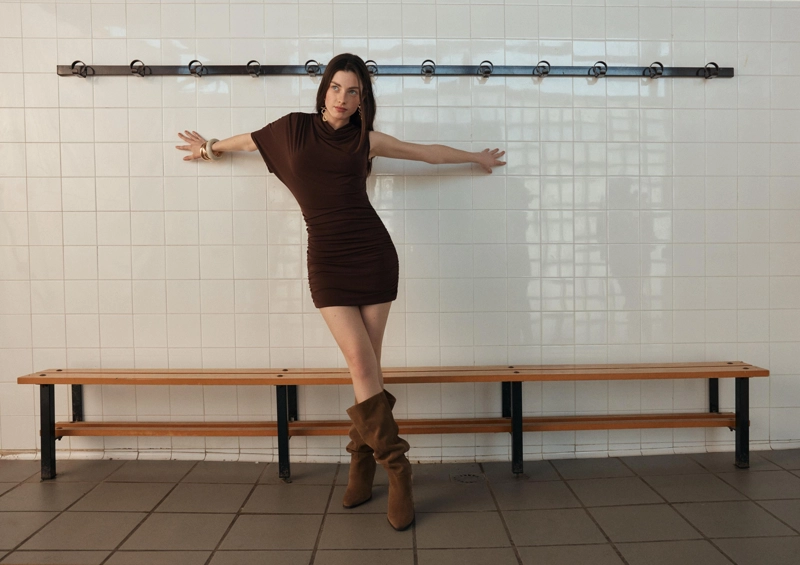 Короткое платье-накидка