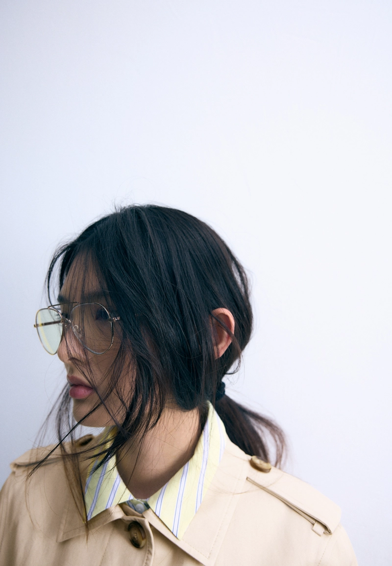 Длинный однобортный тренч