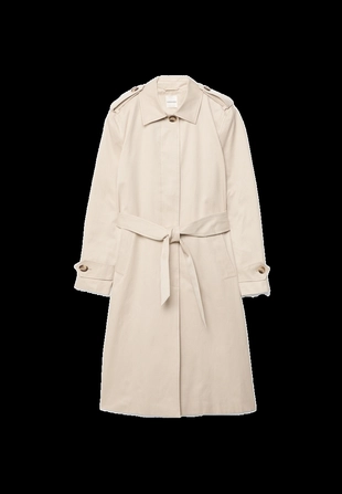 Длинный однобортный тренч- Заказать в России