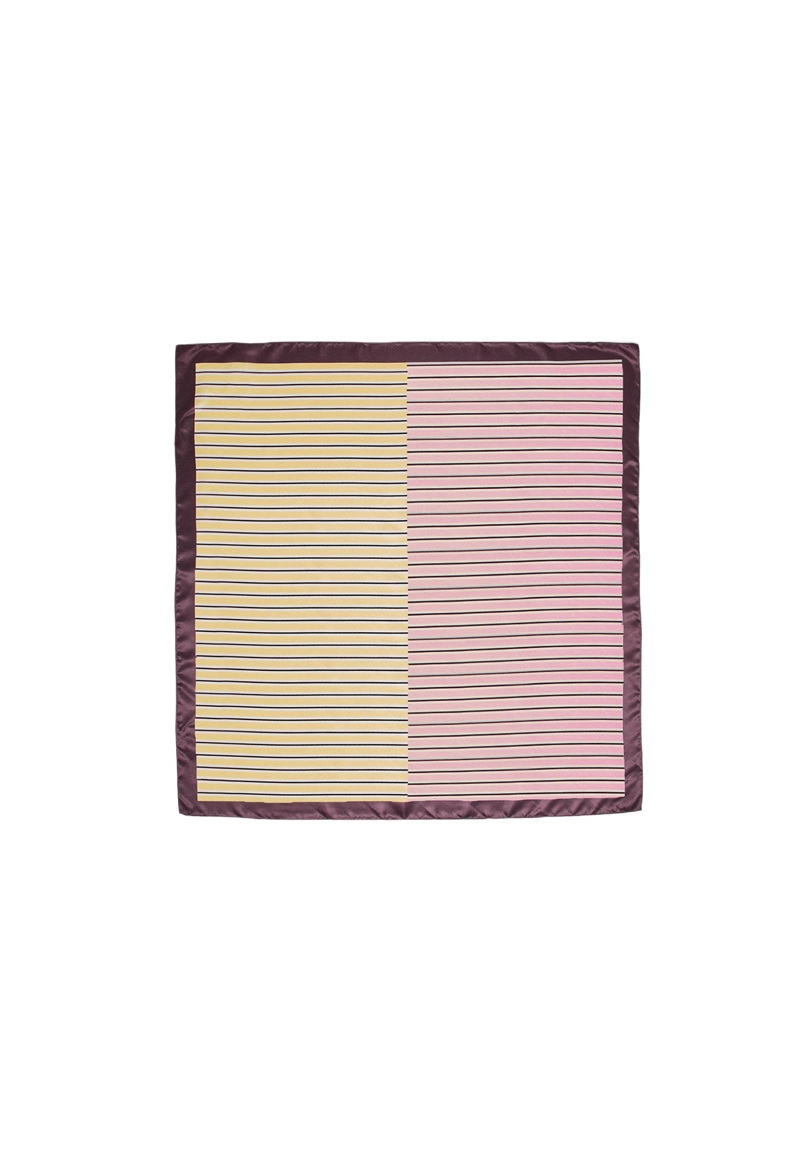 Платок в контрастную полоску