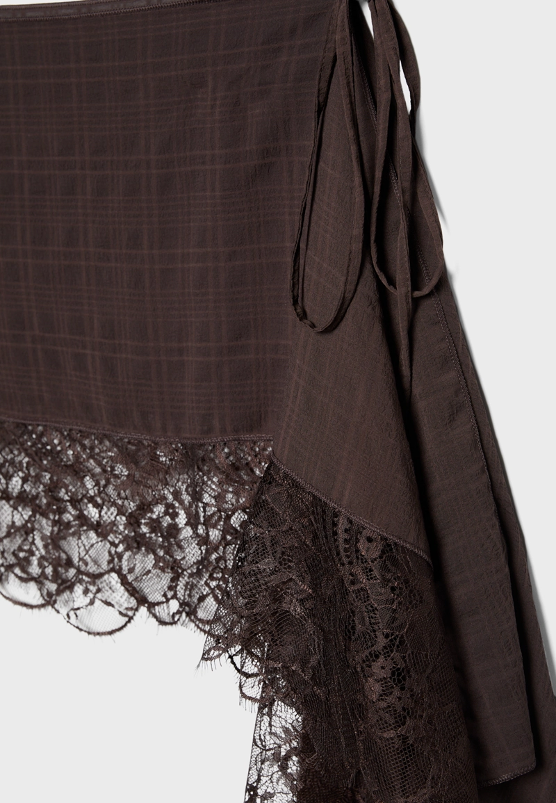 Длинное парео в клетку