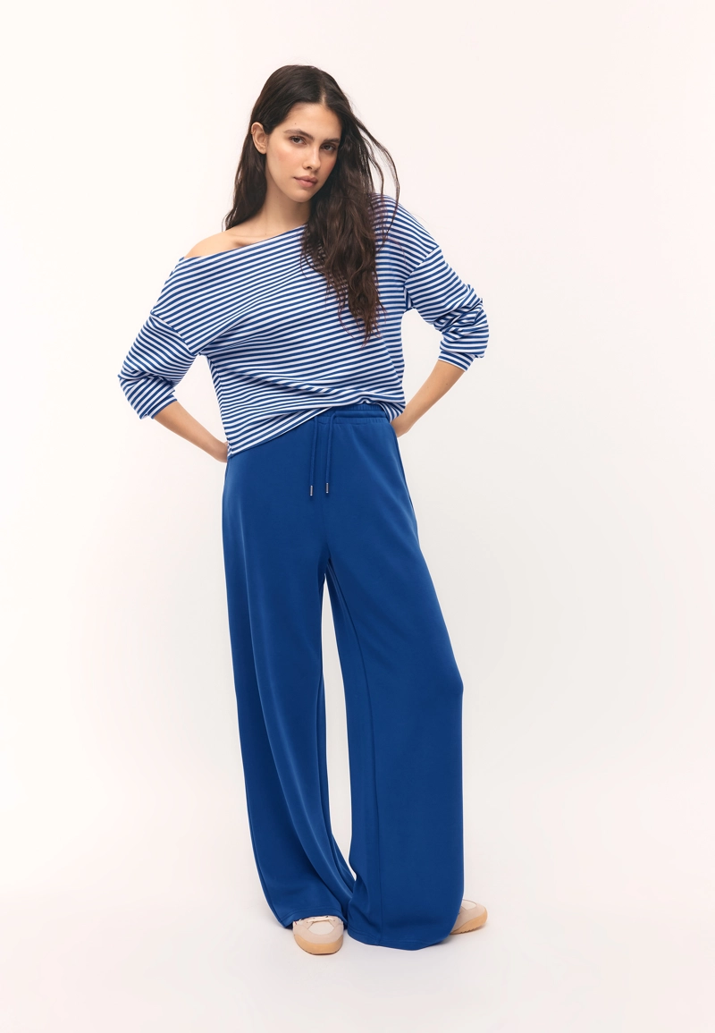 Брюки-джоггеры палаццо, мягкие на ощупь