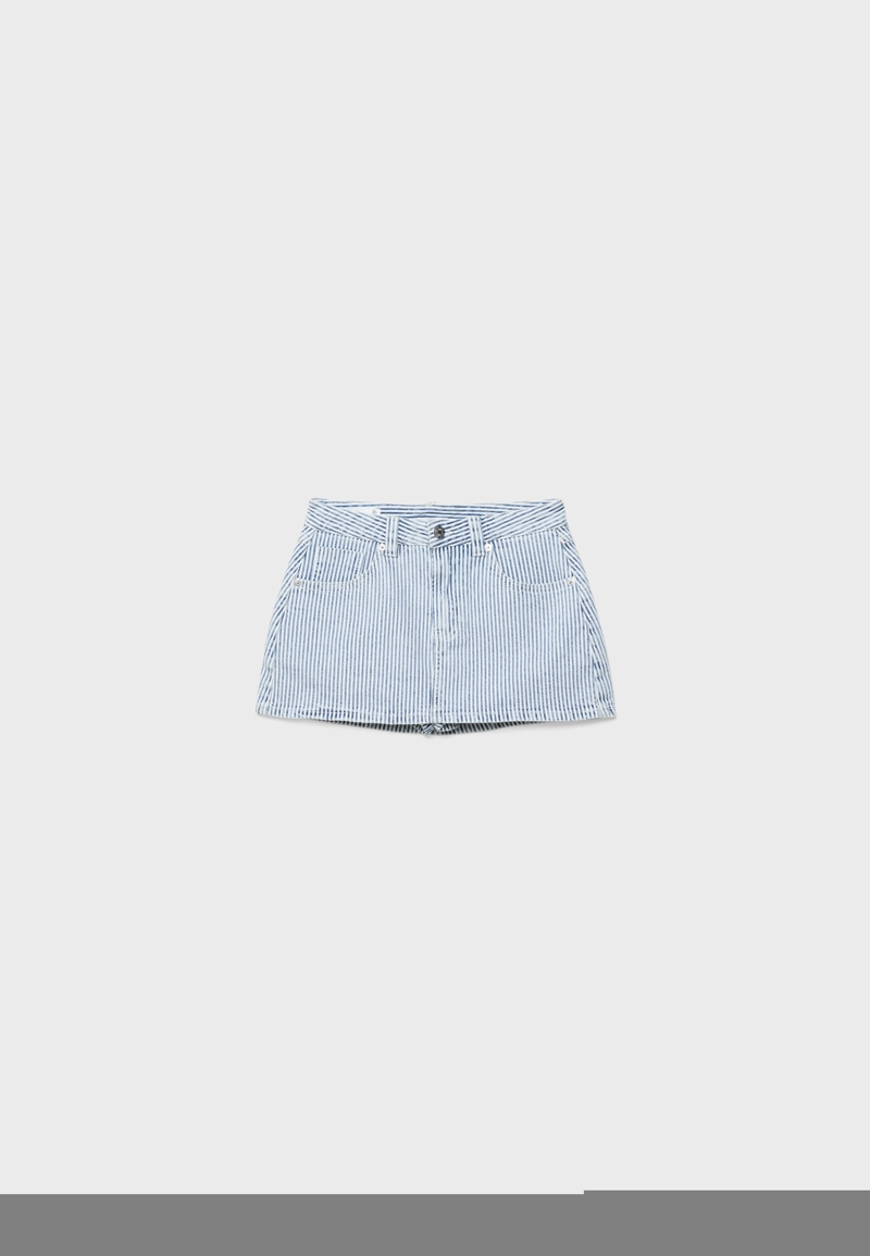 Джинсовая юбка-шорты D62