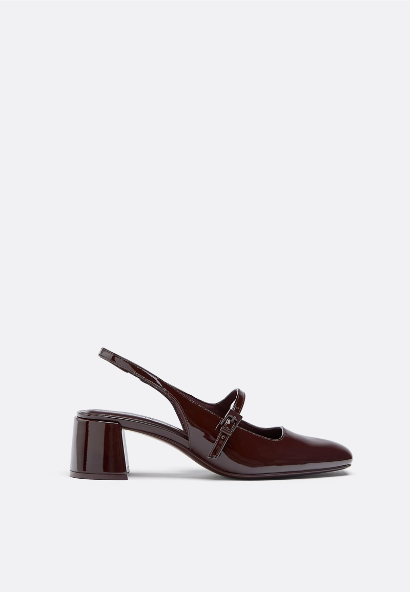 Туфли на блочном каблуке mary jane