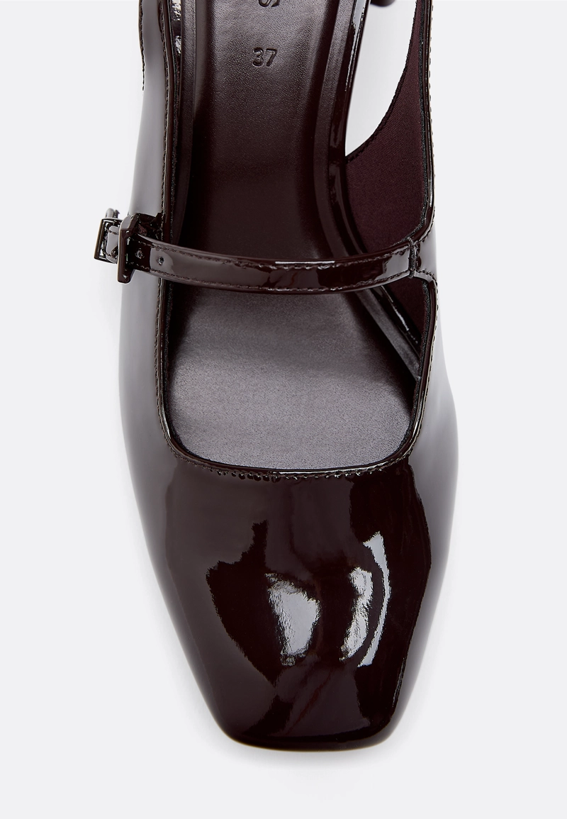 Туфли на блочном каблуке mary jane