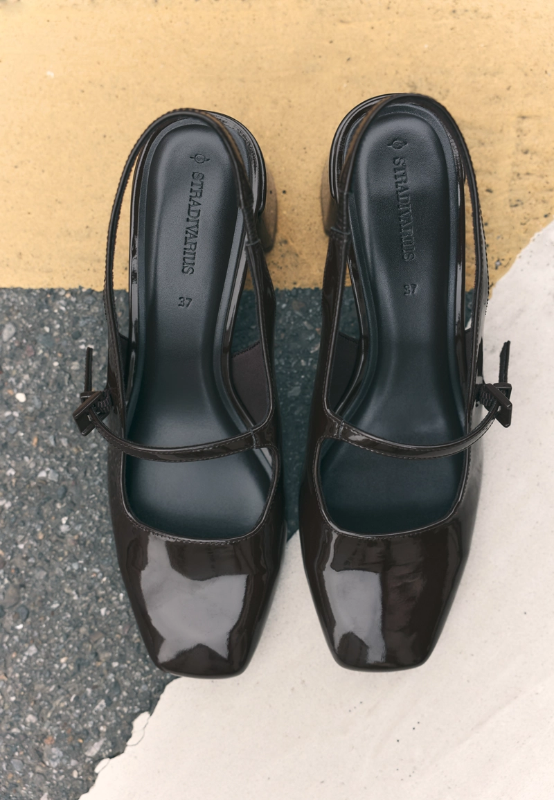 Туфли на блочном каблуке mary jane