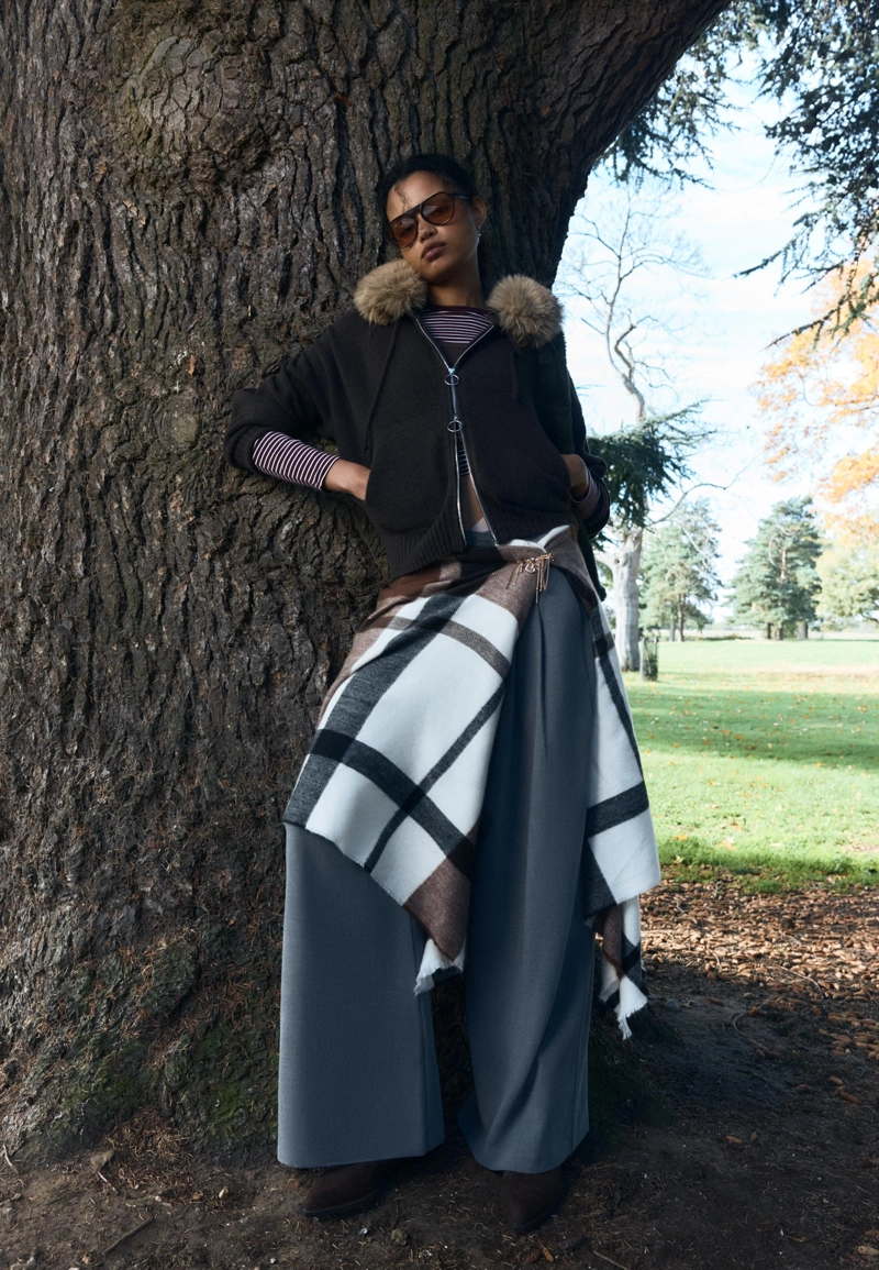 Клетчатый шарф