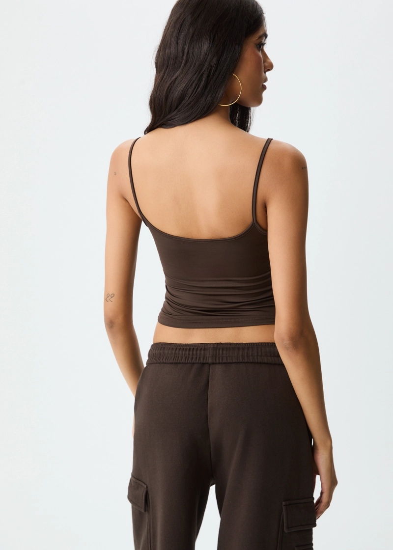 Топ на бретелях из полиамида