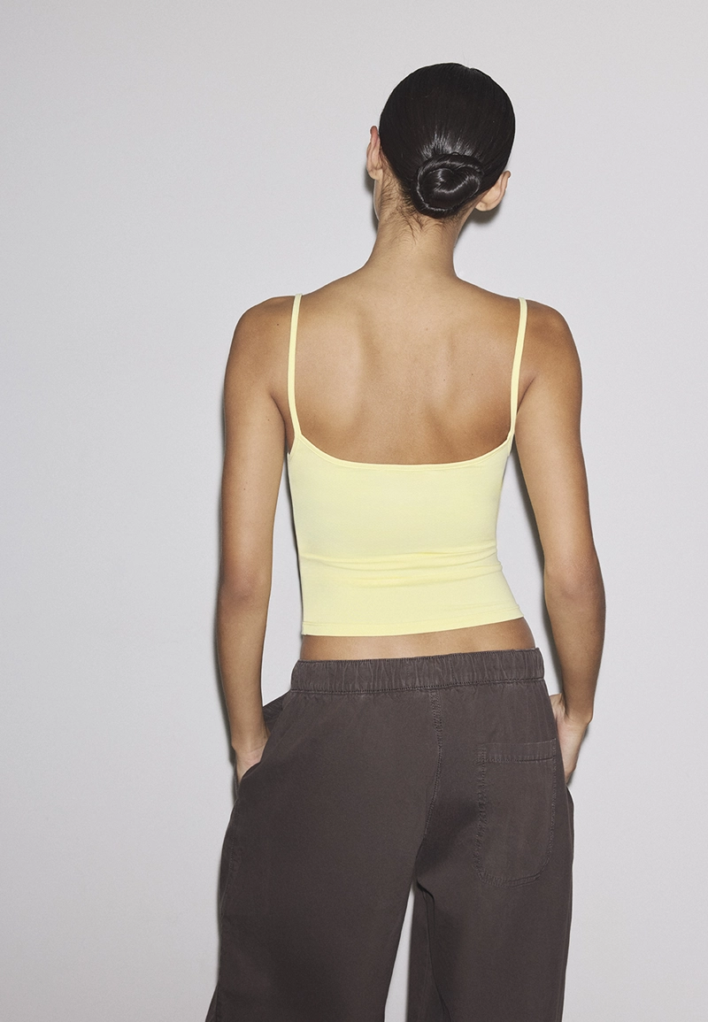 Топ на бретелях из полиамида