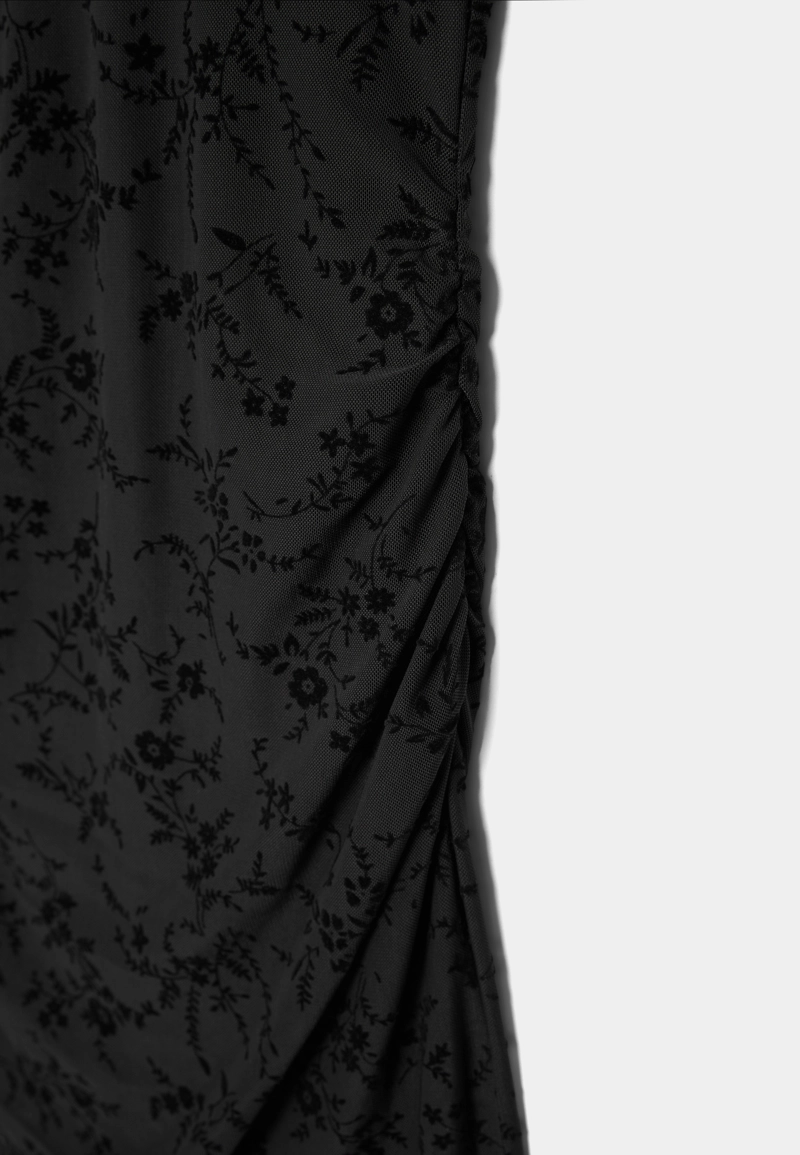 Короткое платье в стиле ципао