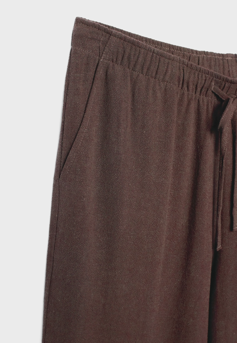 Свободные брюки под лён