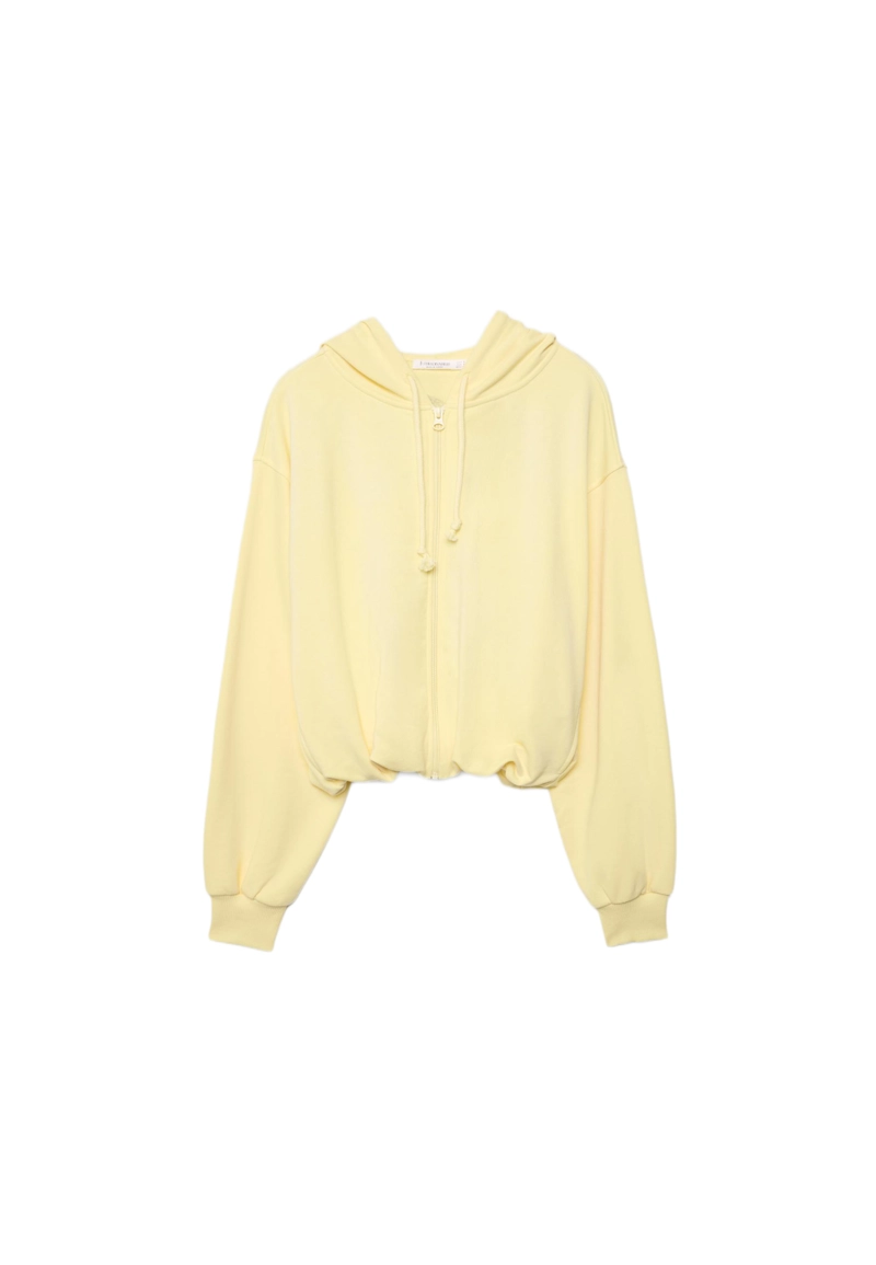 Толстовка-бомбер с принтом на капюшоне