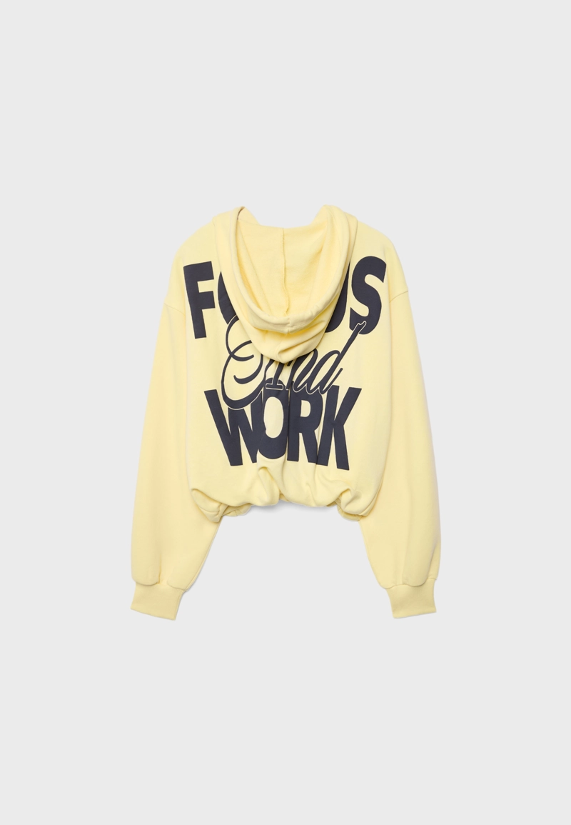 Толстовка-бомбер с принтом на капюшоне