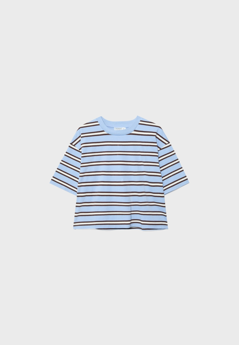 Полосатая футболка с короткими рукавами