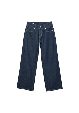 Джинсы с низкой посадкой и двойной пуговицей- Заказать в России