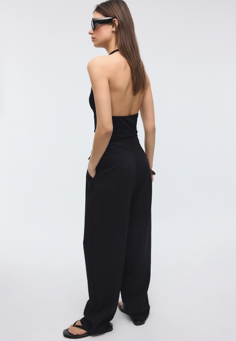 Свободные брюки с пряжкой