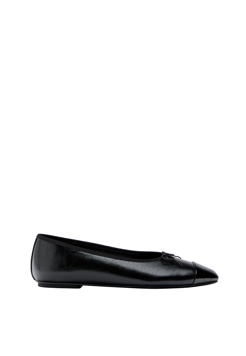 Балетки с бантом на носу