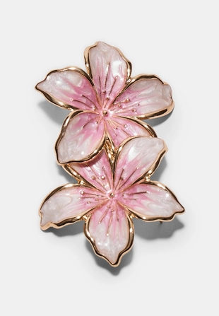 Серьги-цветы с эмалью- Заказать в России