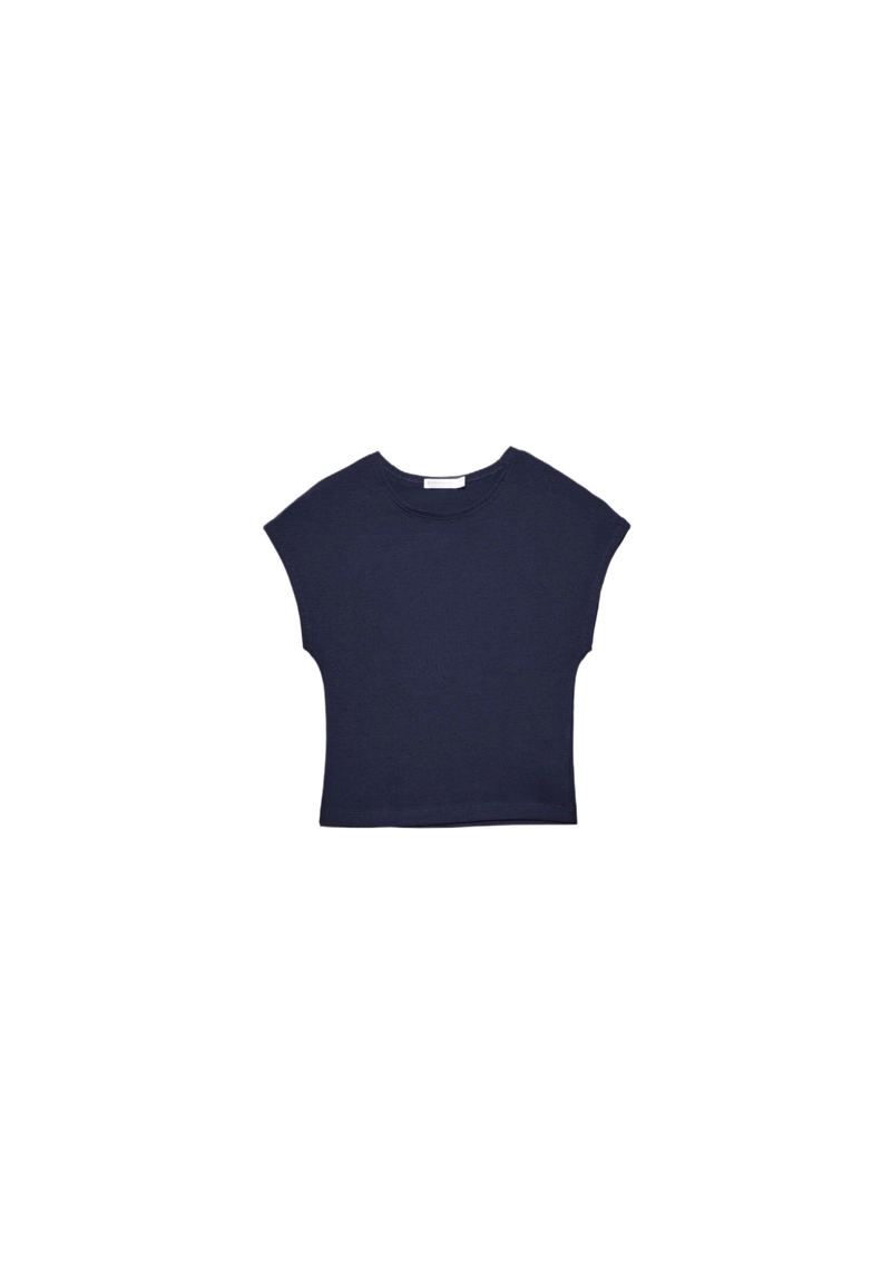 Базовая приталенная укороченная футболка