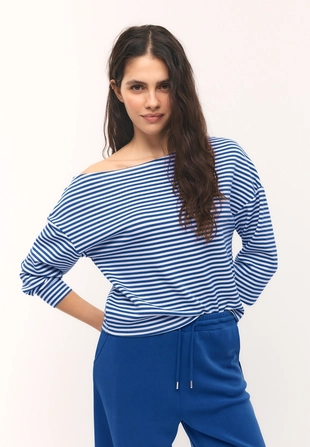 Толстовка с открытым плечом, мягкая на ощупь- Заказать в России