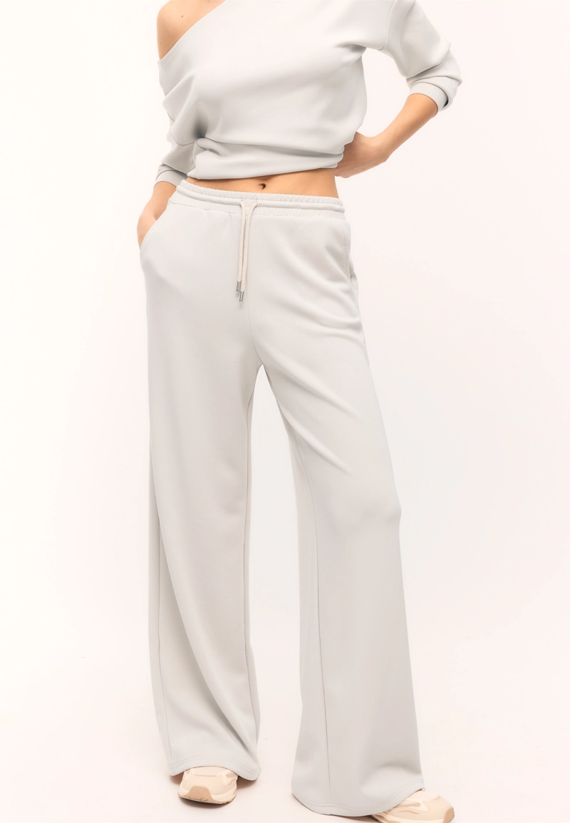 Брюки-джоггеры палаццо, мягкие на ощупь