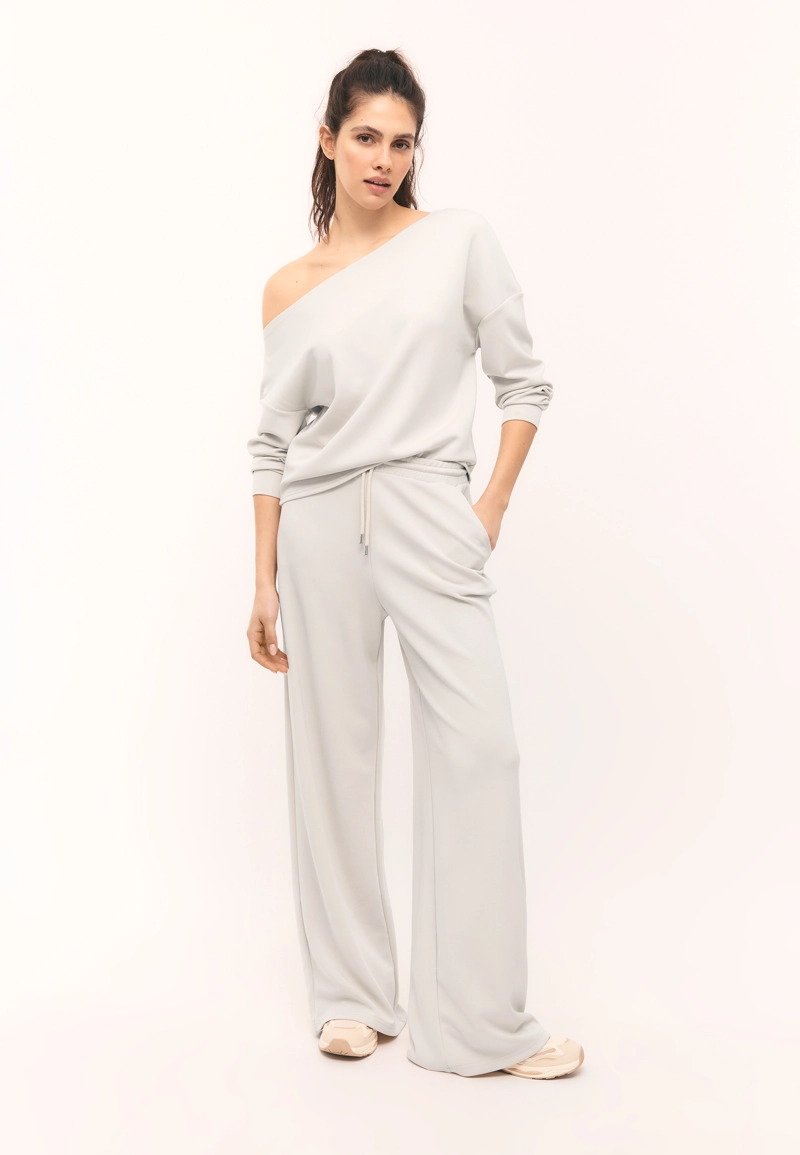 Толстовка с открытым плечом, мягкая на ощупь