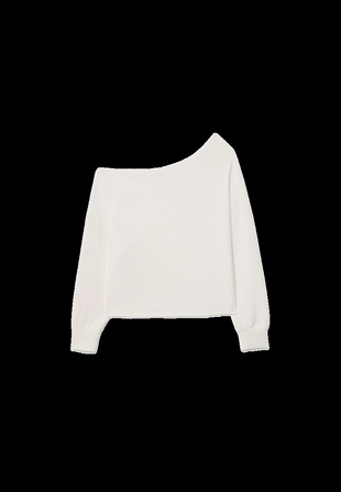 Толстовка с открытым плечом, мягкая на ощупь- Заказать в России