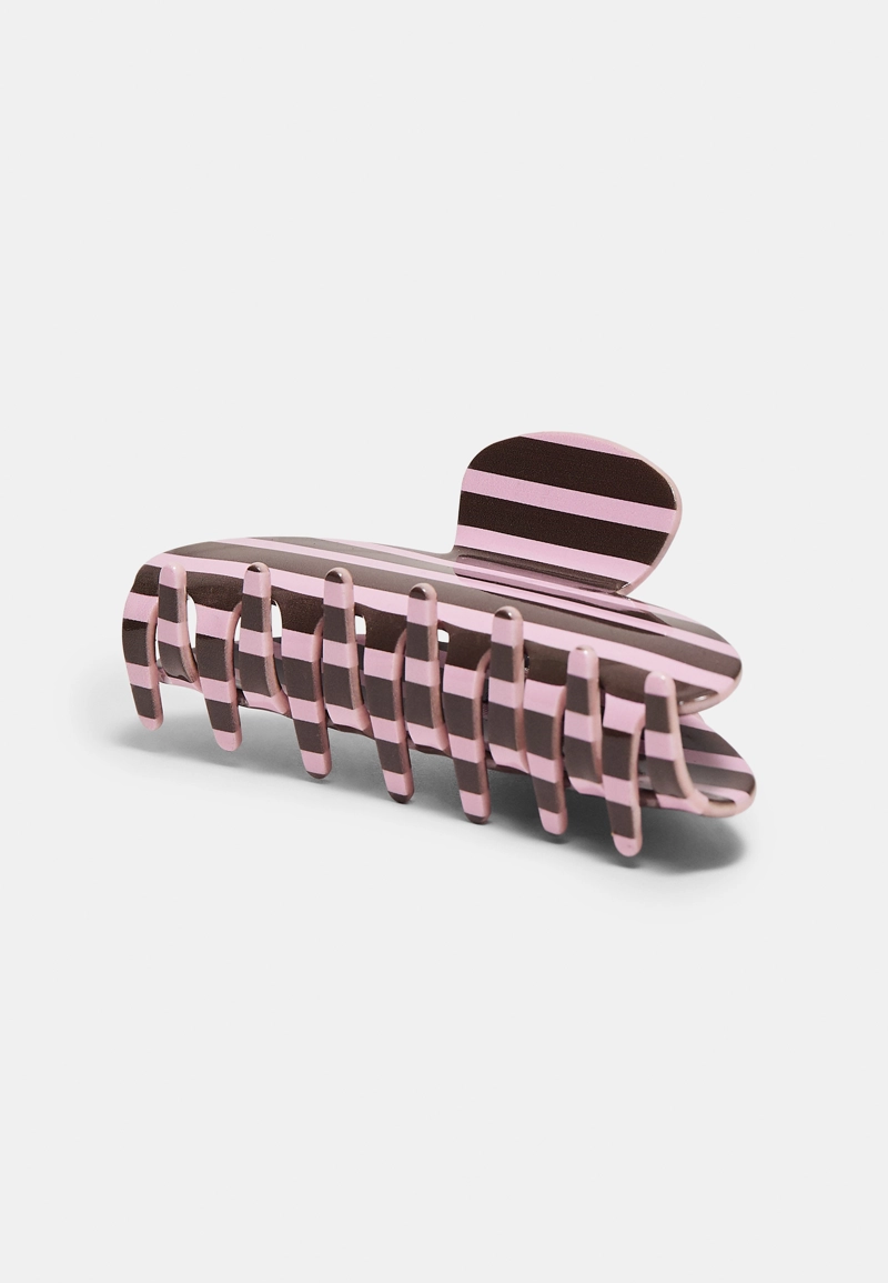 Заколка для волос в полоску