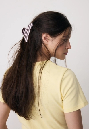 Заколка для волос в полоску- Заказать в России