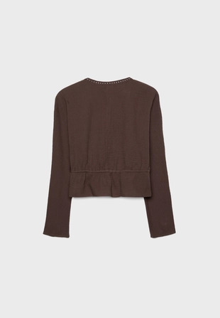 Рубашка с открытыми заклепками- Заказать в России