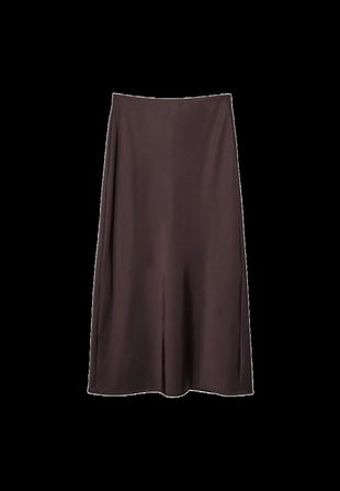 Юбка миди из сатина- Заказать в России