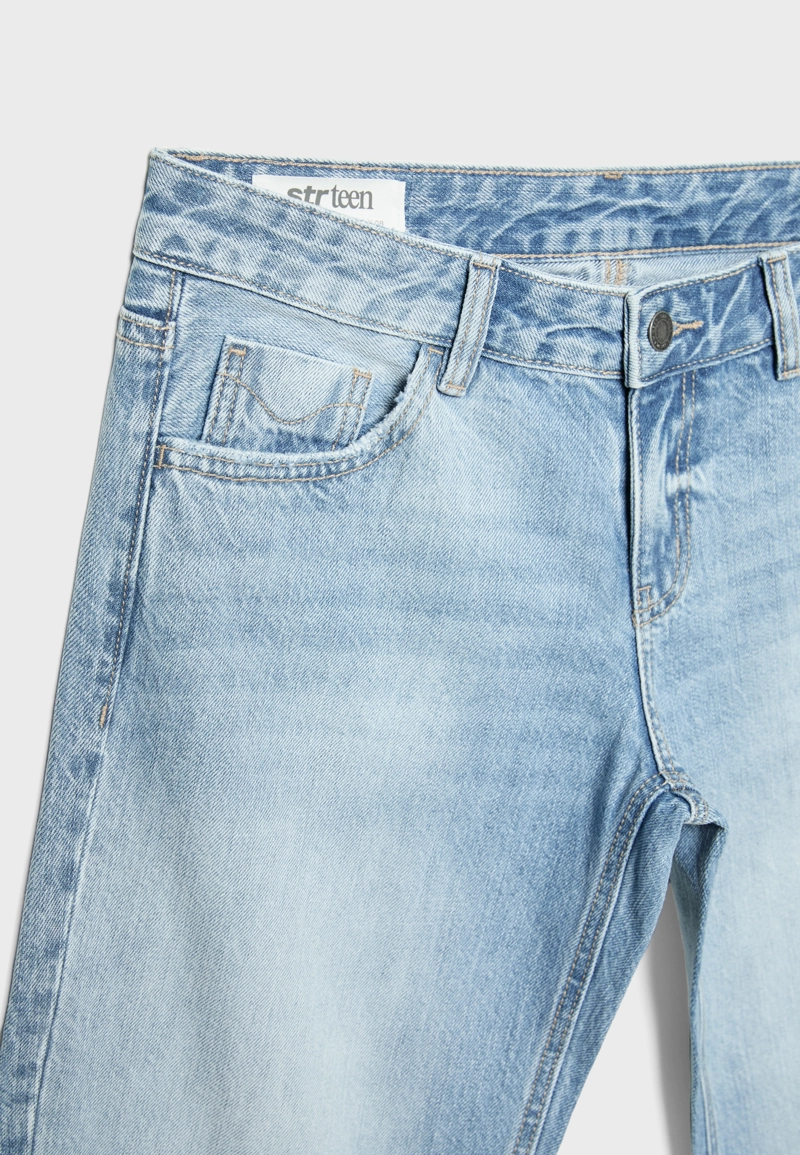 Джинсы-стрейт с низкой посадкой