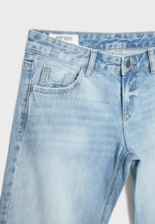 Джинсы-стрейт с низкой посадкой- Заказать в России