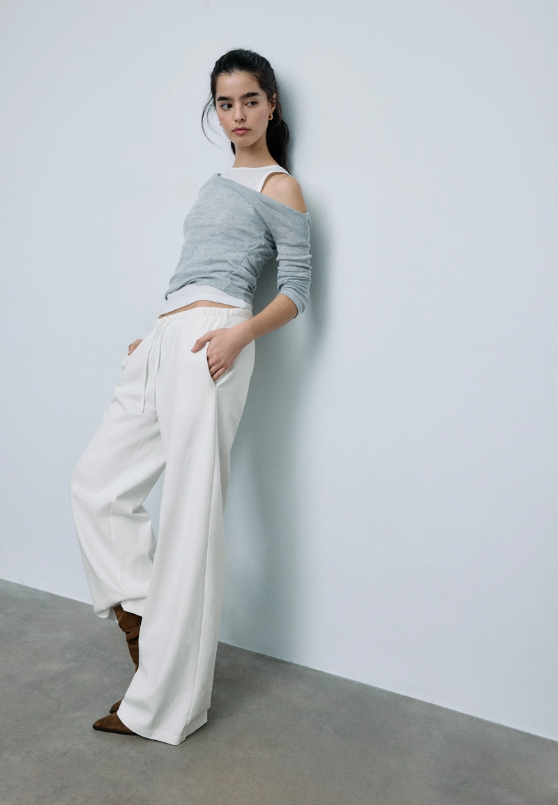 Брюки-джоггеры свободного кроя