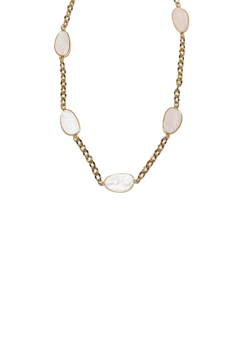 Металлический пояс с цветными камнями и цепочкой